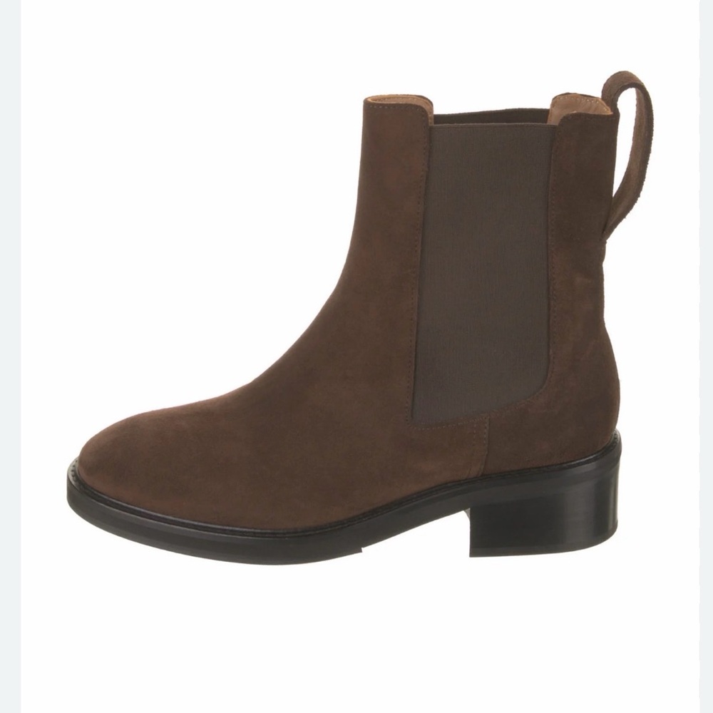🎭 Flattered 🎭 Brown Suede Ankle Chelsea Boots size 38 - Picture 4 of 14